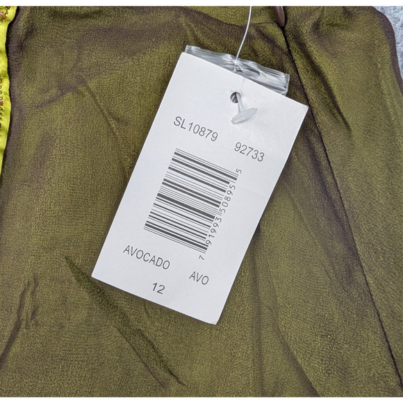 Vintage Sunny Leigh Skirt Womens 12 Silk Layered Y2K Floral Preppy Sheer Fairy - Picture 6 of 7